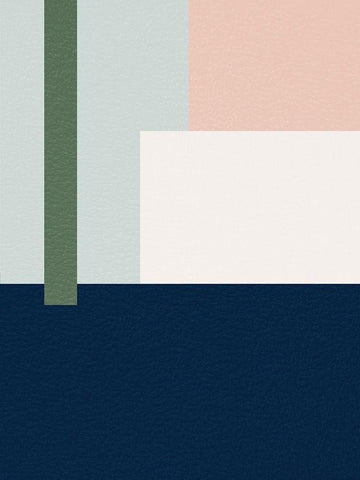 Blocks Galore 2 White Modern Wood Framed Art Print with Double Matting by Prime, Marcus