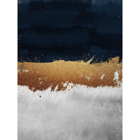 Glitzy Strike 1 Gold Ornate Wood Framed Art Print with Double Matting by Prime, Marcus