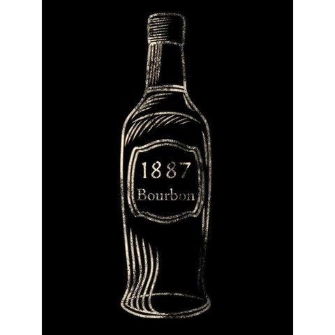 1887 Bourbon Black Modern Wood Framed Art Print by Prime, Marcus