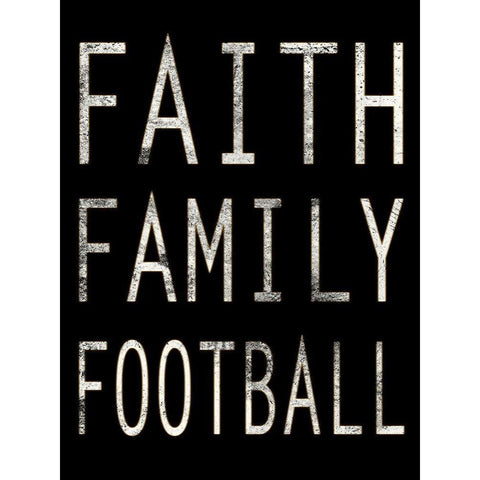 Sporty Faith 1  Black Modern Wood Framed Art Print with Double Matting by Prime, Marcus