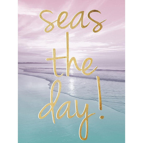 Seas The Day White Modern Wood Framed Art Print by Prime, Marcus