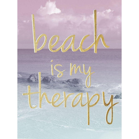 Beach Therapy Gold Ornate Wood Framed Art Print with Double Matting by Prime, Marcus