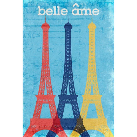 Belle Ame Paris White Modern Wood Framed Art Print by Prime, Marcus