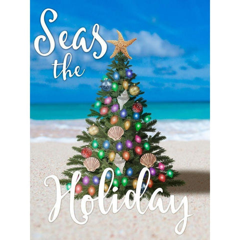 Salty Holiday 1 White Modern Wood Framed Art Print by Prime, Marcus