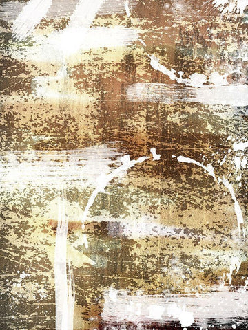 Chaotic Infusion 1 White Modern Wood Framed Art Print with Double Matting by Prime, Marcus