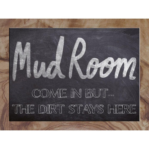 Mud Room Etiquette 1 Black Modern Wood Framed Art Print by Prime, Marcus
