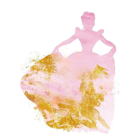 Princess Power 1 Black Modern Wood Framed Art Print with Double Matting by Prime, Marcus