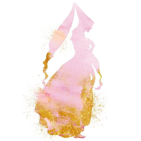 Princess Power 2 Black Modern Wood Framed Art Print by Prime, Marcus