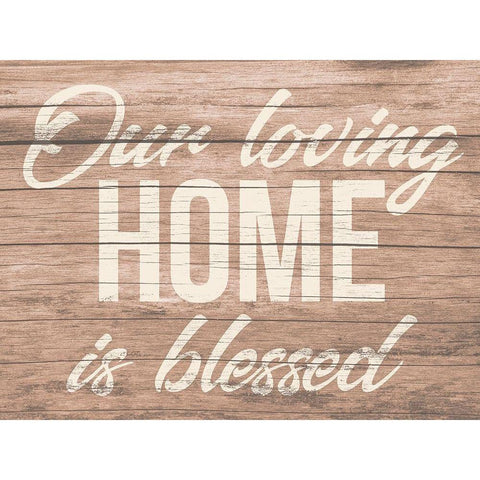 Blessed Home 2 Gold Ornate Wood Framed Art Print with Double Matting by Prime, Marcus