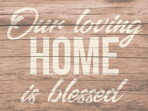 Blessed Home 2 White Modern Wood Framed Art Print with Double Matting by Prime, Marcus