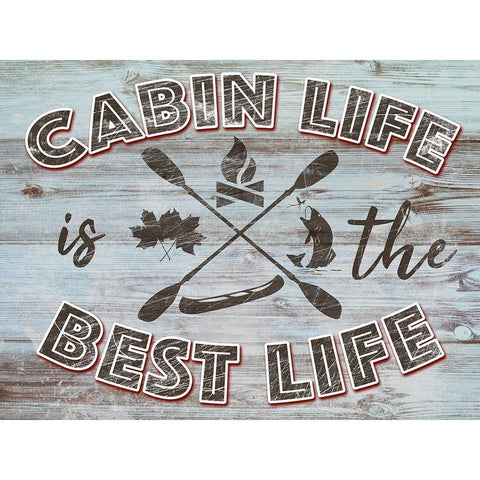 Best Cabin Life 1 Gold Ornate Wood Framed Art Print with Double Matting by Prime, Marcus