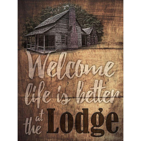 Better Lodge 1 White Modern Wood Framed Art Print by Prime, Marcus
