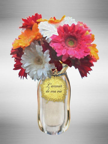 Lamour De Ma Vie Black Ornate Wood Framed Art Print with Double Matting by Prime, Marcus