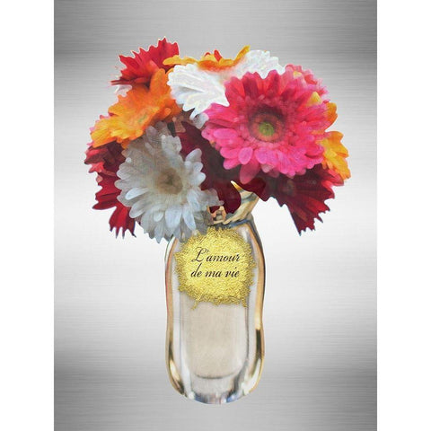 Lamour De Ma Vie White Modern Wood Framed Art Print by Prime, Marcus