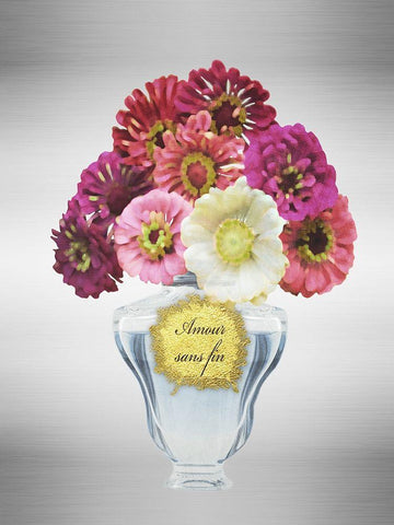 Amour Sans Fin Black Ornate Wood Framed Art Print with Double Matting by Prime, Marcus