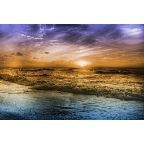 Striking Sunrise 1 Black Modern Wood Framed Art Print by Prime, Marcus