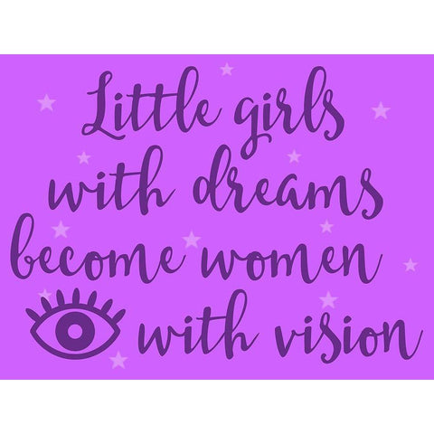 Girls With Vision 1 Gold Ornate Wood Framed Art Print with Double Matting by Prime, Marcus