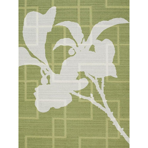 Textile Botanicals 2 White Modern Wood Framed Art Print by Prime, Marcus