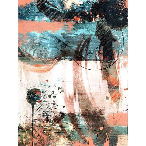 Coral Flared 1 Black Modern Wood Framed Art Print by Prime, Marcus