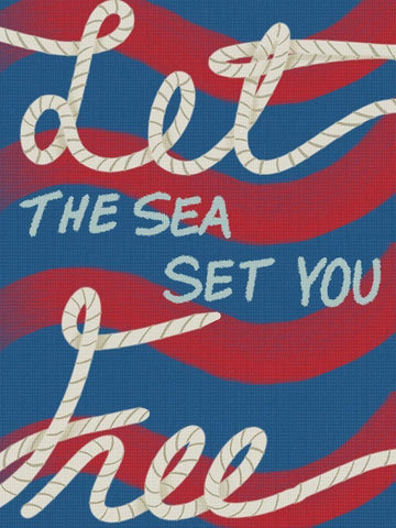 Sea Free 1 Black Ornate Wood Framed Art Print with Double Matting by Prime, Marcus
