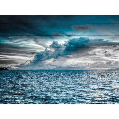 Magestic Island 2 Black Modern Wood Framed Art Print by Prime, Marcus
