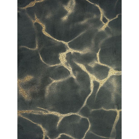 Golden Fluidity 1 White Modern Wood Framed Art Print by Prime, Marcus