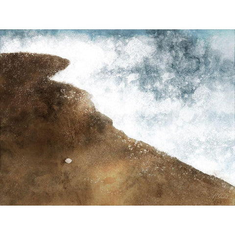 Crashing Waves 1 White Modern Wood Framed Art Print by Prime, Marcus