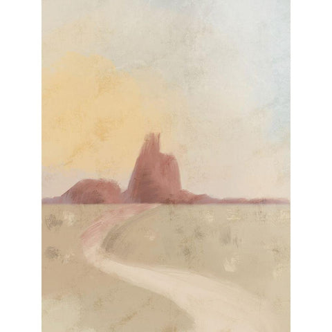 Lonely Desert 1 Black Modern Wood Framed Art Print with Double Matting by Prime, Marcus