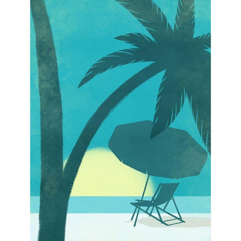 Coastal Fun 3 Black Modern Wood Framed Art Print with Double Matting by Prime, Marcus