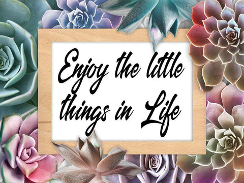 Life Joys 1 White Modern Wood Framed Art Print with Double Matting by Prime, Marcus