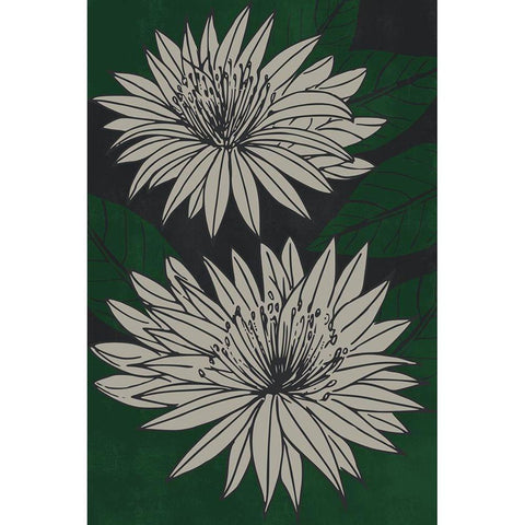 Floral Diversity Black Modern Wood Framed Art Print by Prime, Marcus