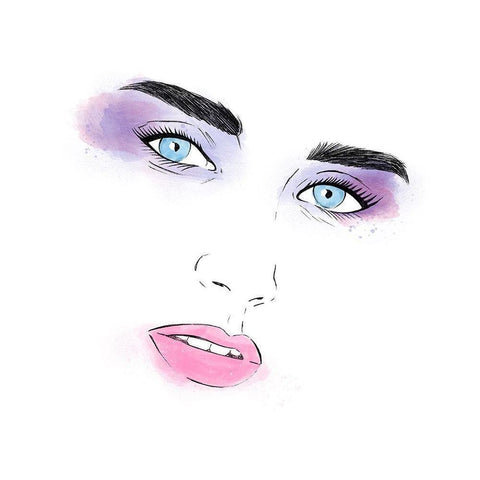 Take On Me 1 Black Modern Wood Framed Art Print with Double Matting by Prime, Marcus