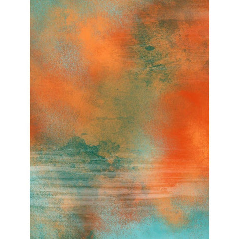 Orange Creamcicle 1 White Modern Wood Framed Art Print by Prime, Marcus