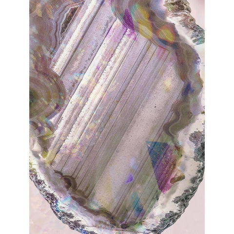 Pastels And Geods 1 White Modern Wood Framed Art Print by Prime, Marcus