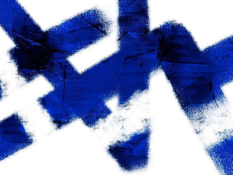 Azure Indulgence 3 White Modern Wood Framed Art Print with Double Matting by Prime, Marcus