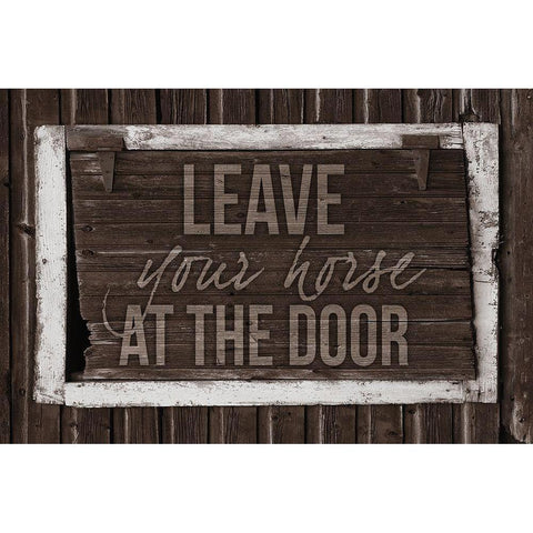 Horse Stables 1 Gold Ornate Wood Framed Art Print with Double Matting by Prime, Marcus