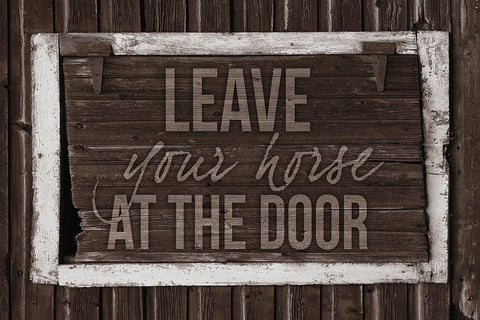 Horse Stables 1 Black Ornate Wood Framed Art Print with Double Matting by Prime, Marcus