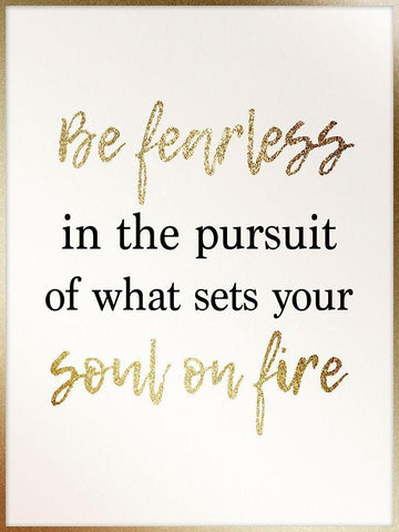 Partly Gold Soul 1 White Modern Wood Framed Art Print with Double Matting by Prime, Marcus