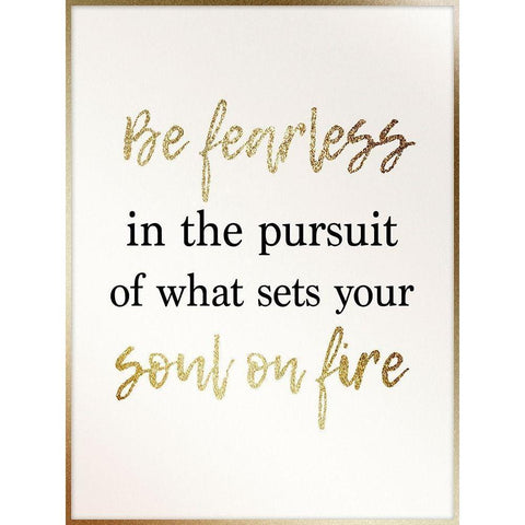 Partly Gold Soul 1 Black Modern Wood Framed Art Print with Double Matting by Prime, Marcus