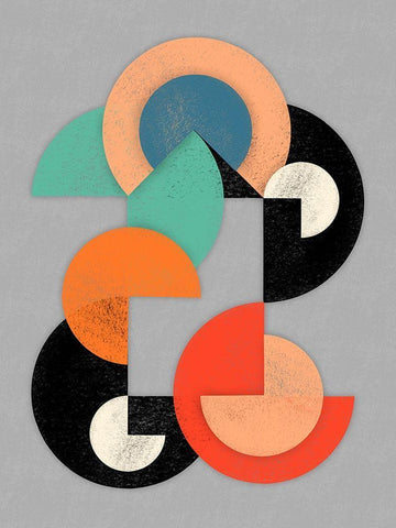 Geometric Breakthrough 1 Black Ornate Wood Framed Art Print with Double Matting by Prime, Marcus