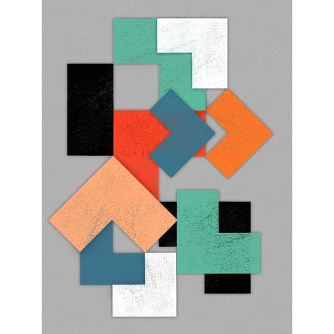 Geometric Breakthrough 2 Gold Ornate Wood Framed Art Print with Double Matting by Prime, Marcus