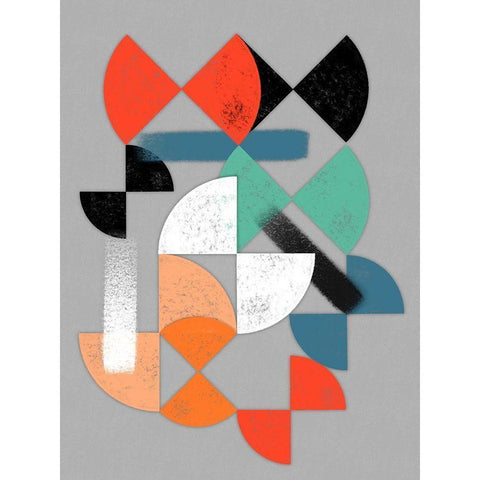 Geometric Breakthrough 3 White Modern Wood Framed Art Print by Prime, Marcus