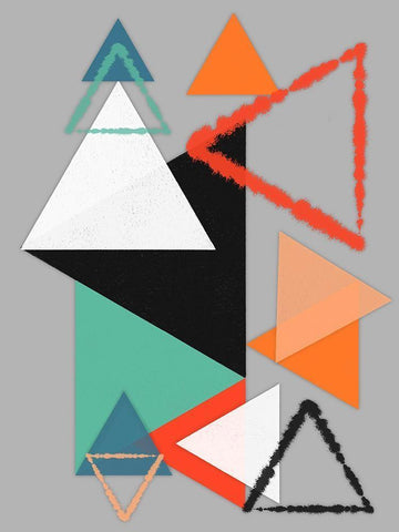 Geometric Breakthrough 4 Black Ornate Wood Framed Art Print with Double Matting by Prime, Marcus