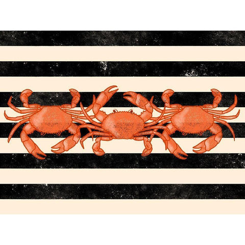 Crab Dance Gold Ornate Wood Framed Art Print with Double Matting by Prime, Marcus