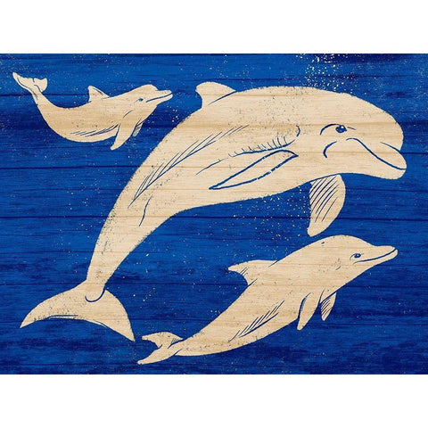 Friendly Divers 2 Black Modern Wood Framed Art Print with Double Matting by Prime, Marcus
