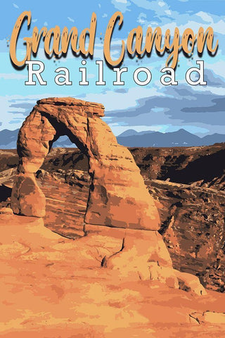 Grand Canyon Railroad 2 Black Ornate Wood Framed Art Print with Double Matting by Prime, Marcus