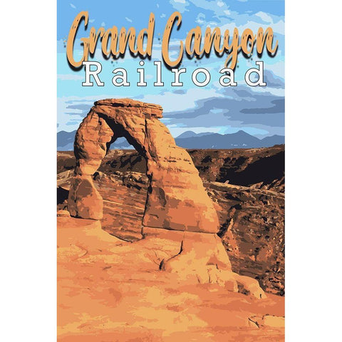 Grand Canyon Railroad 2 Black Modern Wood Framed Art Print with Double Matting by Prime, Marcus