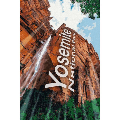 Yosemite Love White Modern Wood Framed Art Print by Prime, Marcus