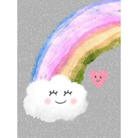 Rainbow Shine 1 Black Modern Wood Framed Art Print with Double Matting by Prime, Marcus