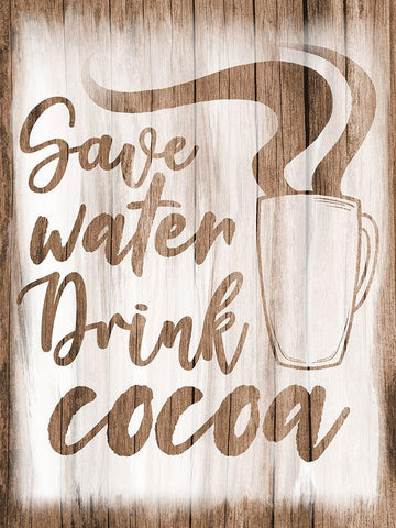 Drink Cocoa Black Ornate Wood Framed Art Print with Double Matting by Prime, Marcus